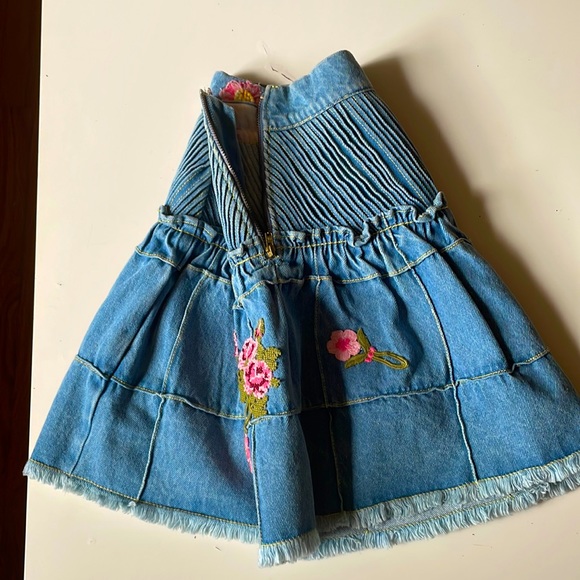 LoveShackFancy Dresses & Skirts - Love Shack Fancy denim skirt